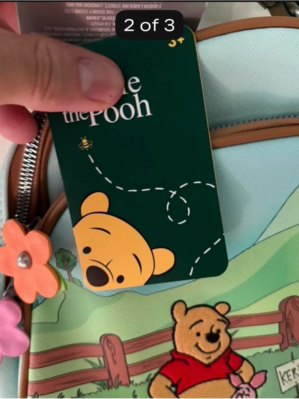 Disney Winnie the Pooh Mint Green and Brown Mini Backpack